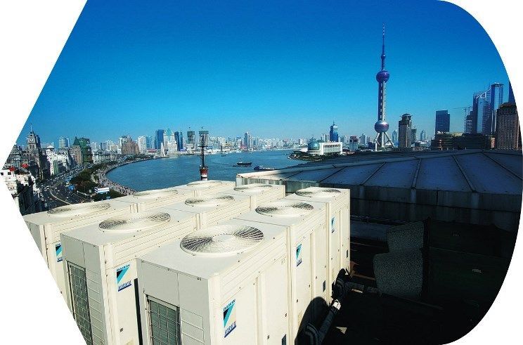Daikin desarroll&oacute; el VRV para proporcionar aire acondicionado utilizando solo unidades interiores y exteriores.