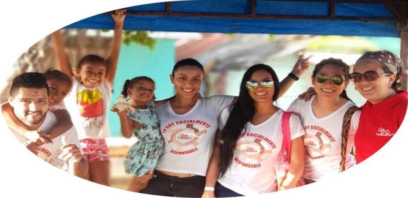 Más de 280 niños de zonas vulnerables en San Andrés Islas se beneficiaron de esta jornada de Responsabilidad Social.