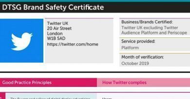 Twitter obtuvo el sello de certificación de seguridad de marca Trustworthy Accountability Group (TAG), el cual cubre las operaciones de Twitter a nivel mundial.