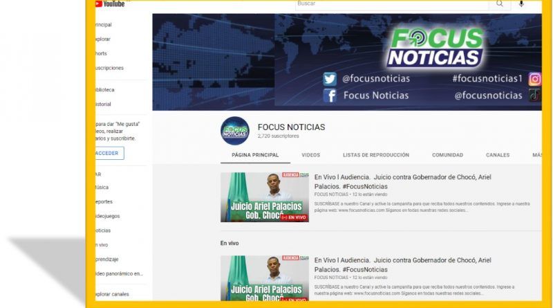Como fallo de una tutela, comunicado por el Juzgado Décimo Laboral del Circuito de Bogotá, D.C., se le ordenó a la empresa Google Inc., levantar la suspensión del canal de YouTube, Focus Noticias, creado por el periodista colombiano Florencio Sánchez