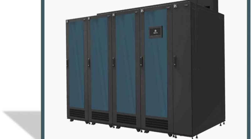 El sistema modular y basado en fila Vertiv™ SmartRow™ 2 es probado y configurado en fábrica, y se implementa rápidamente para soportar las operaciones de misión crítica en el borde de la red.