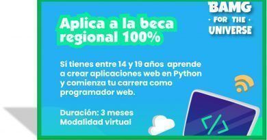 Jóvenes rurales ahora aprenderán, gratuitamente, a crear aplicaciones web en Python.