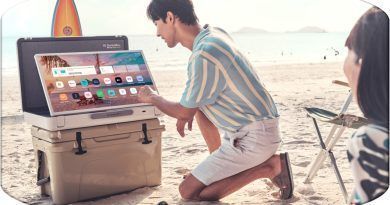 El televisor está diseñado para ofrecer protección a la pantalla y hasta tres horas de uso sin necesidad de que las personas estén conectadas a una toma de corriente externa.