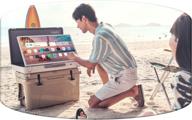 El televisor est&aacute; dise&ntilde;ado para ofrecer protecci&oacute;n a la pantalla y hasta tres horas de uso sin necesidad de que las personas est&eacute;n conectadas a una toma de corriente externa.