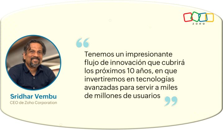 Zoho Corporation anunci&oacute; que alcanz&oacute; los 100 millones de usuarios en sus m&aacute;s de 55 aplicaciones empresariales. Zoho es la primera empresa completamente autofinanciada de Software como Servicios (SaaS) en alcanzar este hito.