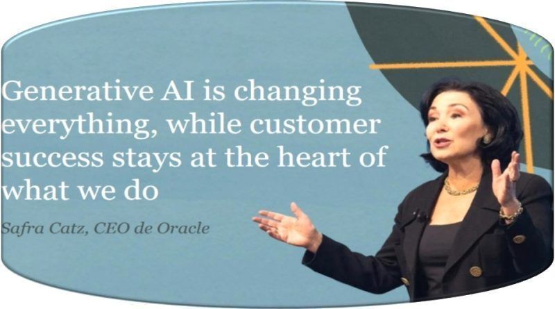 En el marco del evento Oracle CloudWorld, la compañía anunció su hoja de ruta de innovaciones para 2024, centrando su enfoque en poner a disposición servicios de Inteligencia Artificial Generativa para sus aliados.
