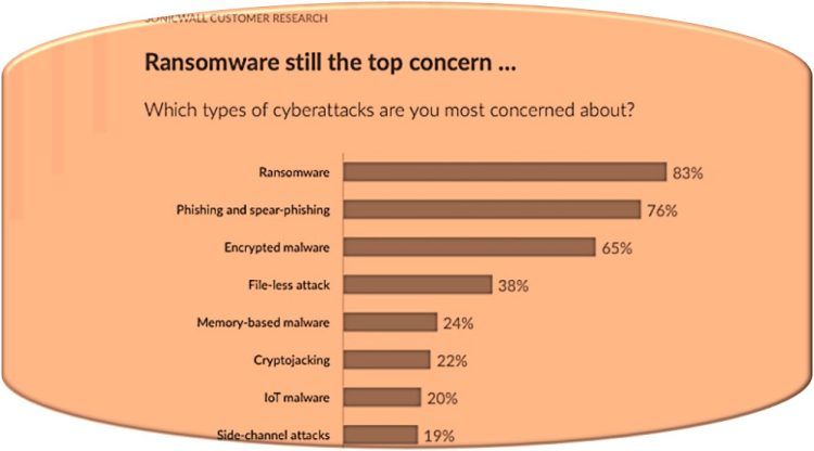 La encuesta Threat Mindset 2023 de SonicWall revela que el 83 % de los profesionales de TI citan los ataques con motivaci&oacute;n financiera como la principal preocupaci&oacute;n en 2023, y m&aacute;s del 50 % se esfuerza por mantenerse al d&iacute;a con el panorama de amenazas en evoluci&oacute;n.