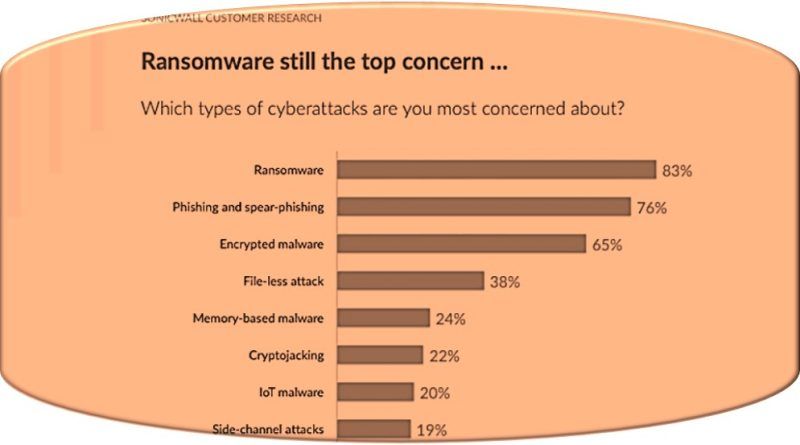 La encuesta Threat Mindset 2023 de SonicWall revela que el 83 % de los profesionales de TI citan los ataques con motivación financiera como la principal preocupación en 2023, y más del 50 % se esfuerza por mantenerse al día con el panorama de amenazas en evolución.