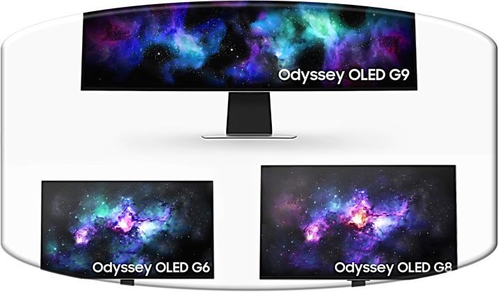 Los nuevos modelos incluyen Odyssey OLED G8, Odyssey OLED G6
y Odyssey OLED G9 actualizado.