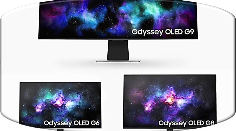 Los nuevos modelos incluyen Odyssey OLED G8, Odyssey OLED G6 y Odyssey OLED G9 actualizado.
