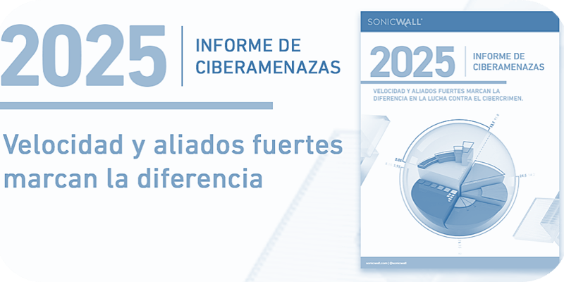 SonicWall presenta su Informe Anual de Ciberamenazas 2025, destacando el aumento de los ciberataques dirigidos a pequeñas y medianas empresas, así como el uso de inteligencia artificial por parte de los ciberdelincuentes.
